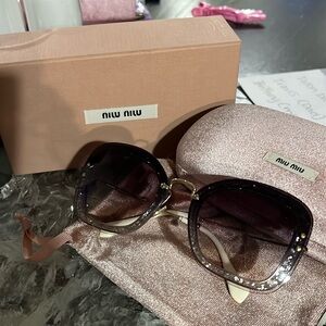 Miu miu glitter sunnies